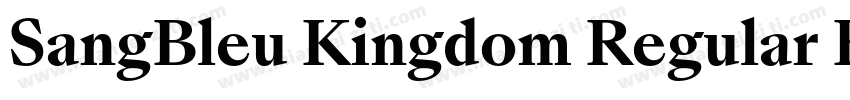 SangBleu Kingdom Regular Regular字体转换
